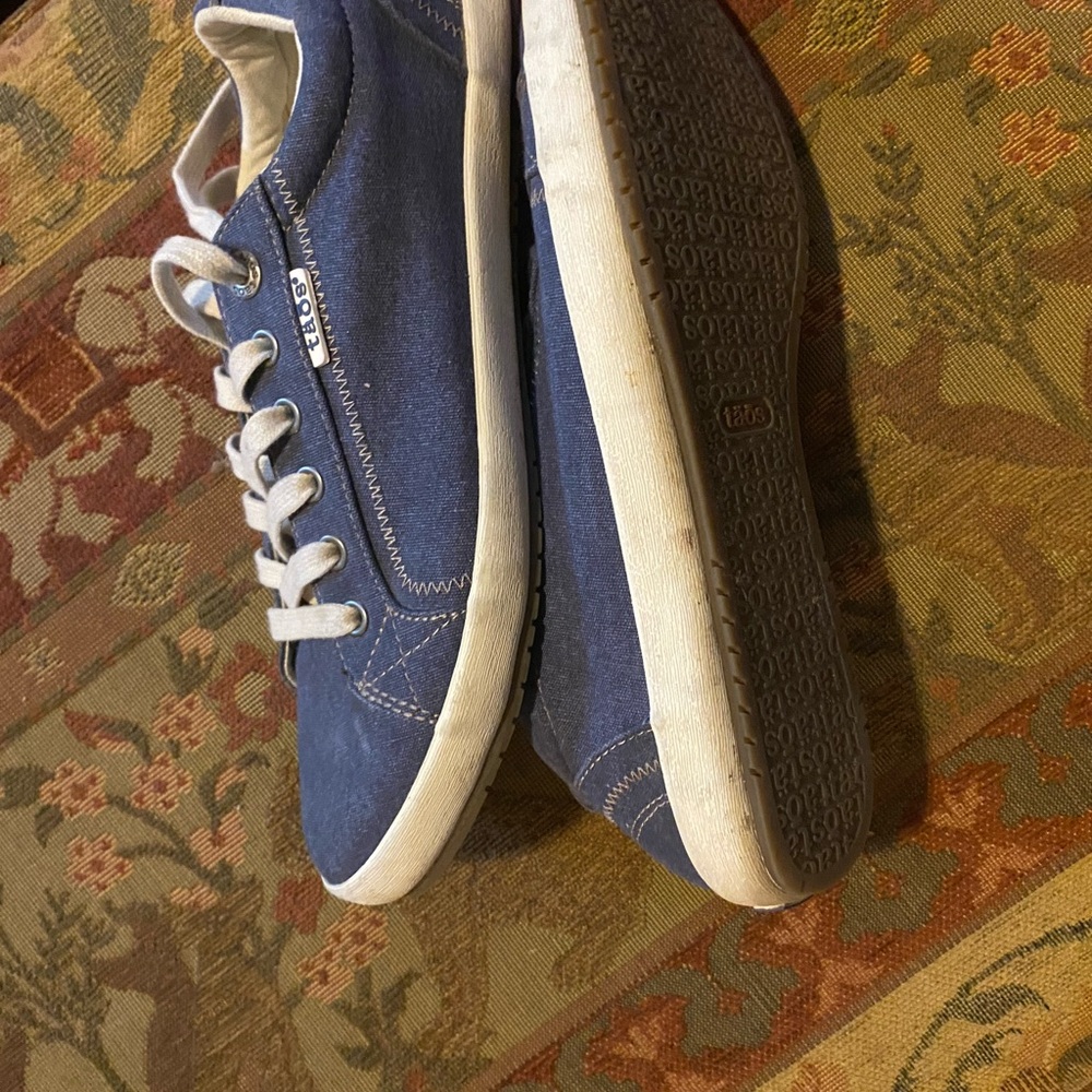Taos Footwear Blue Canvas Sneakers - Picture 3 of 3
